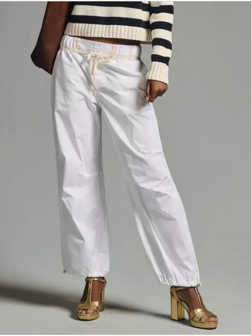 NWT Anthropologie Pilcro Low-Rise Parachute Pants Size Small